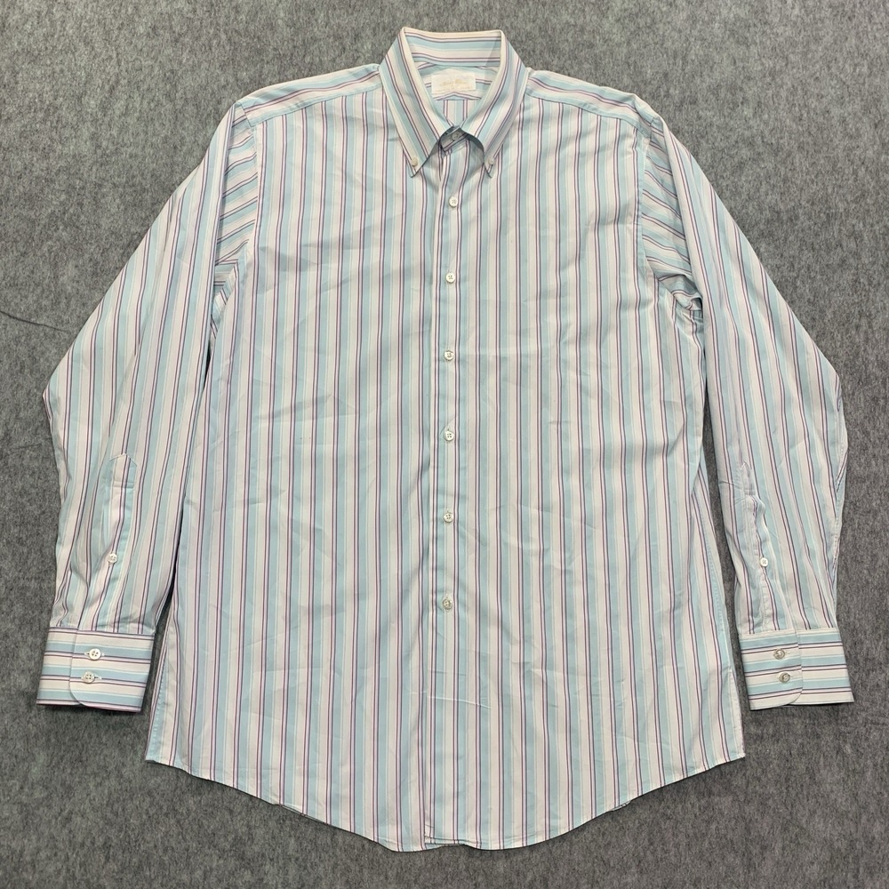 Brooks Brothers Men's Button Down Shirt Regent Italian Fabric - Size 16.5 35 - Picture 1 of 15
